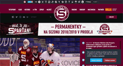 Desktop Screenshot of hcsparta.cz